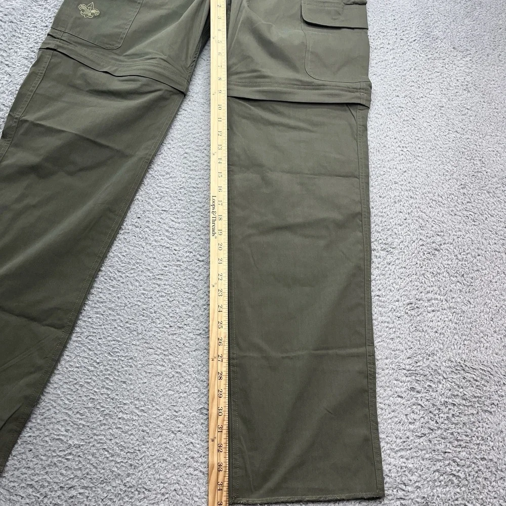 Boy Scouts of America Pants Mens 34 Uniform Switchback Convertible Unhemmed NEW
